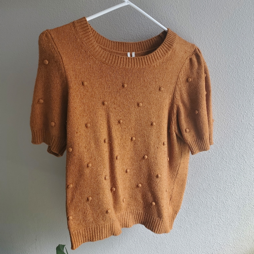 Anthropologie pompom Sweater Shirt